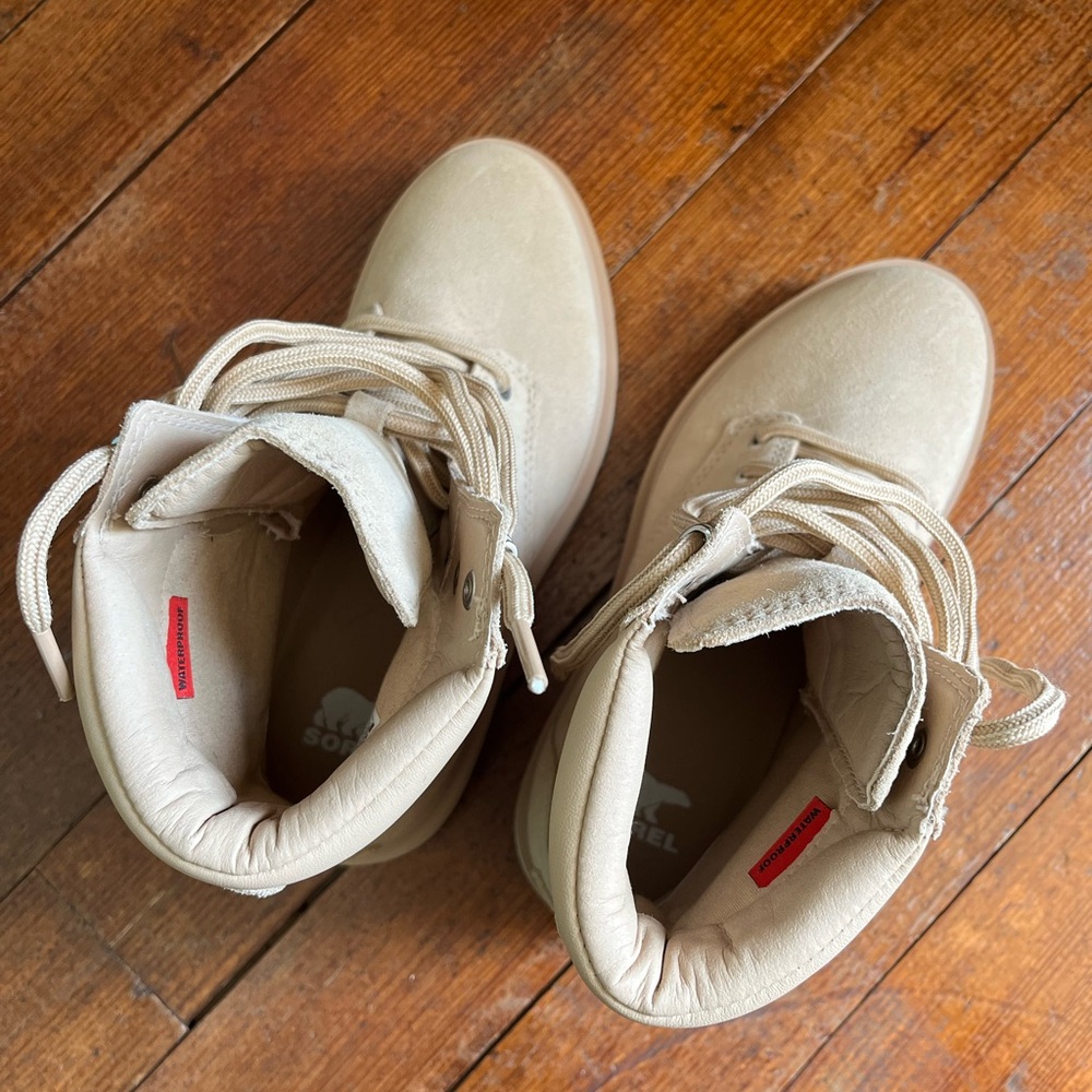 SOREL NEW Tan Lace-Up Women's Boots - Picture 4 of 5